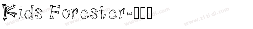 Kids Forester字体转换